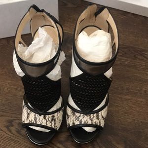 Hardly Worn Jimmy Choo Mixed Media Sandal